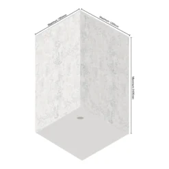 Wetwall Elite 2 Sided Wall Panel Kit - Padova -Triton None Store 12881460 9574898496746646