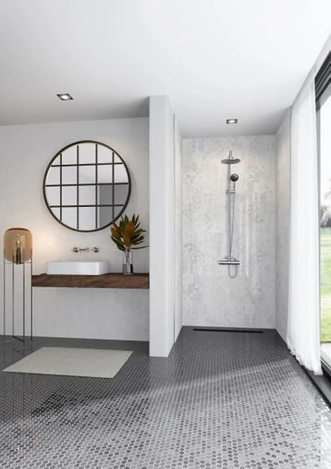 Wetwall Elite 3 Sided Wall Panel Kit - Padova 4 Wetwall Elite 3 Sided Wall Panel Kit - Padova - Image 2