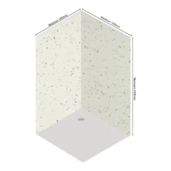 Wetwall Elite 2 Sided Wall Panel Kit - Quartzo Bianco 7 Wetwall Elite 2 Sided Wall Panel Kit - Quartzo Bianco -Triton None Store 12881463 1294898496798180