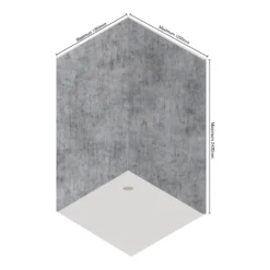 Wetwall Elite 2 Sided Wall Panel Kit - Ravello -Triton None Store 12881464 1664898497039125