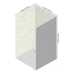 Wetwall Elite 3 Sided Wall Panel Kit - Quartzo Bianco -Triton None Store 12881466 4404898496985809