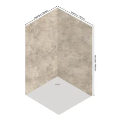 Wetwall Elite 2 Sided Wall Panel Kit - Treviso -Triton None Store 12881490 1284898496895107