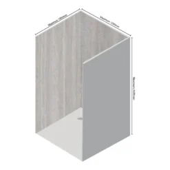 Wetwall Elite 3 Sided Wall Panel Kit - Vieste -Triton None Store 12881494 2734898496937071