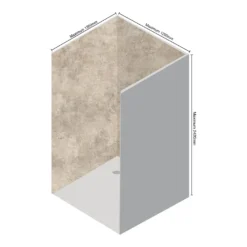 Wetwall Elite 3 Sided Wall Panel Kit - Treviso -Triton None Store 12881498 1964898496929589