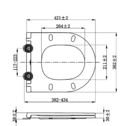 Bathstore Falcon Slim Toilet Seat - White -Triton None Store 12882181 5974974676160595