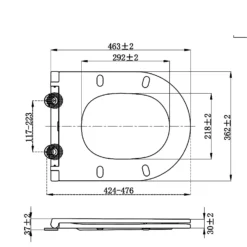 Bathstore Falcon Toilet Seat For Comfort Height Pans - White -Triton None Store 12885548 1325039739211116