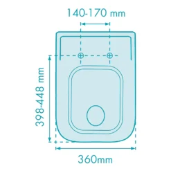 Cedo Square Slim Soft Close Toilet Seat - White -Triton None Store 12886799 1984850032854675