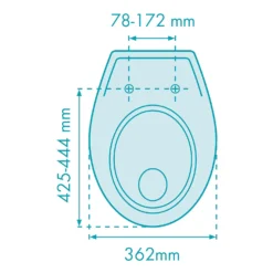 Cedo Miami Plastic Soft Close Toilet Seat - White -Triton None Store 12886811 8874850032944708