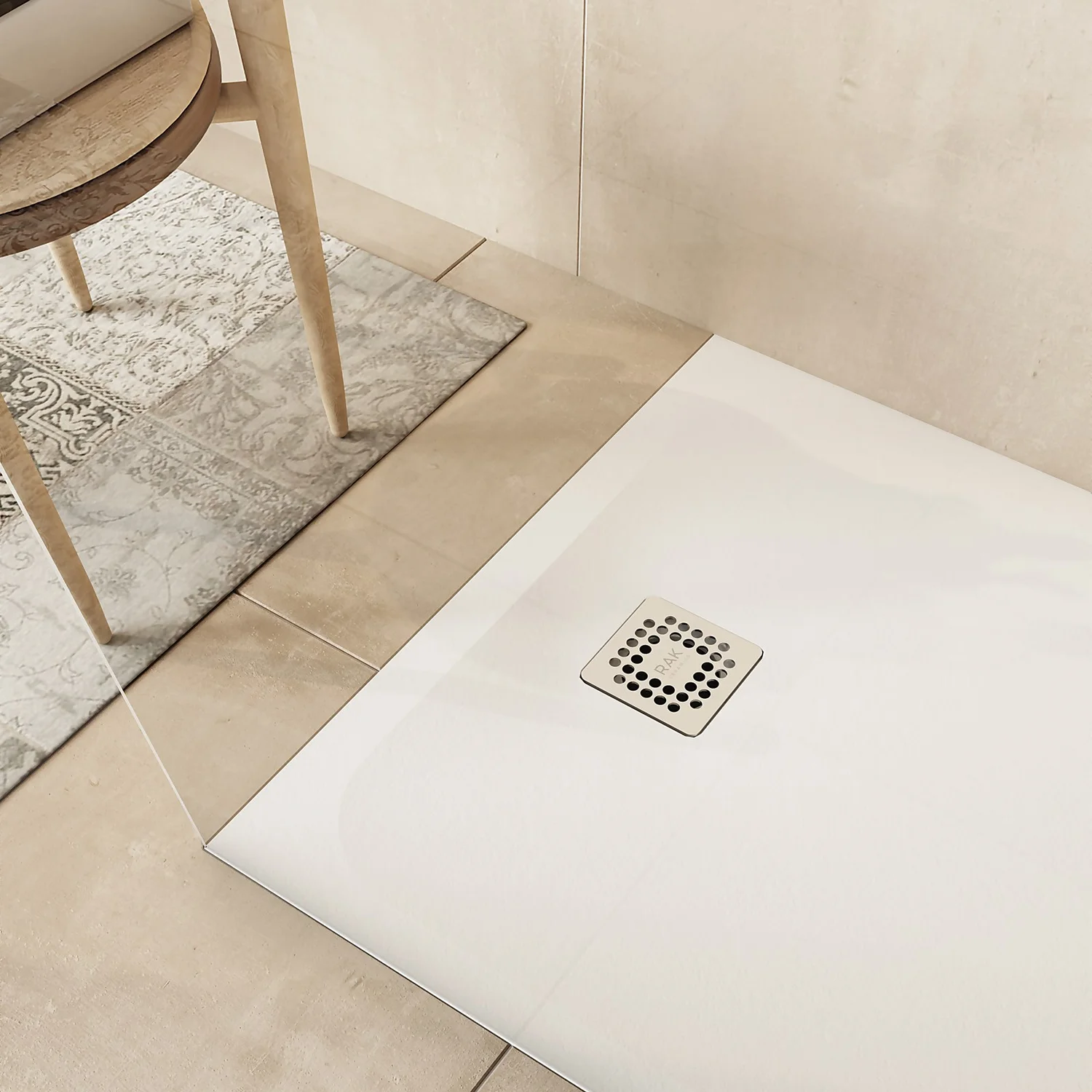 Bathstore RAK Slate Shower Tray White 1200x900mm 4 Bathstore RAK Slate Shower Tray White 1200x900mm - Image 2