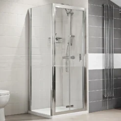 Bathstore Lustre 1000mm Bi-Fold Door Shower Door -Triton None Store 12891206 9835030699622213