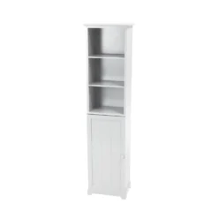 Classic White Bathroom Storage Tallboy