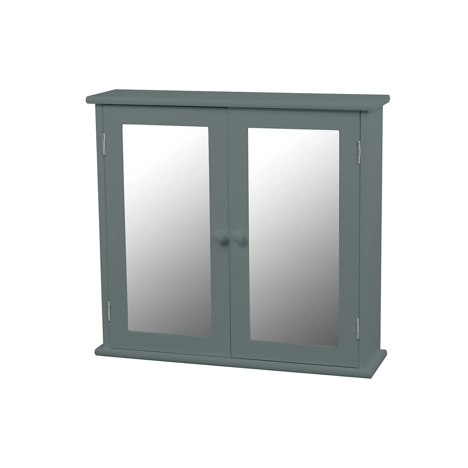Classic Grey Mirrored Double Door Bathroom Cabinet 3 Classic Grey Mirrored Double Door Bathroom Cabinet