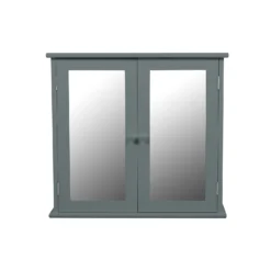 Classic Grey Mirrored Double Door Bathroom Cabinet 8 Classic Grey Mirrored Double Door Bathroom Cabinet -Triton None Store 12892319 8364876481366637