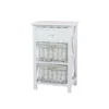 Classic White Bathroom Storage Unit - Wooden & Willow Drawers -Triton None Store 12892320 1134876481465016