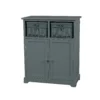 Classic Grey Bathroom Storage Unit With Willow Baskets 2 Classic Grey Bathroom Storage Unit With Willow Baskets -Triton None Store 12892324 4354876481496555