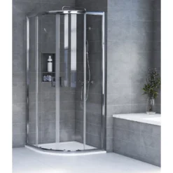 Aqualux KIT Edge8 Glass Quad Shower Enclosure - 900 X 2000 X 8mm