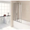 Aqualux 4 Fold Bathscreen - 840 X 1400 X 4mm 1 Aqualux 4 Fold Bathscreen - 840 X 1400 X 4mm -Triton None Store 12940563 4344880851786725