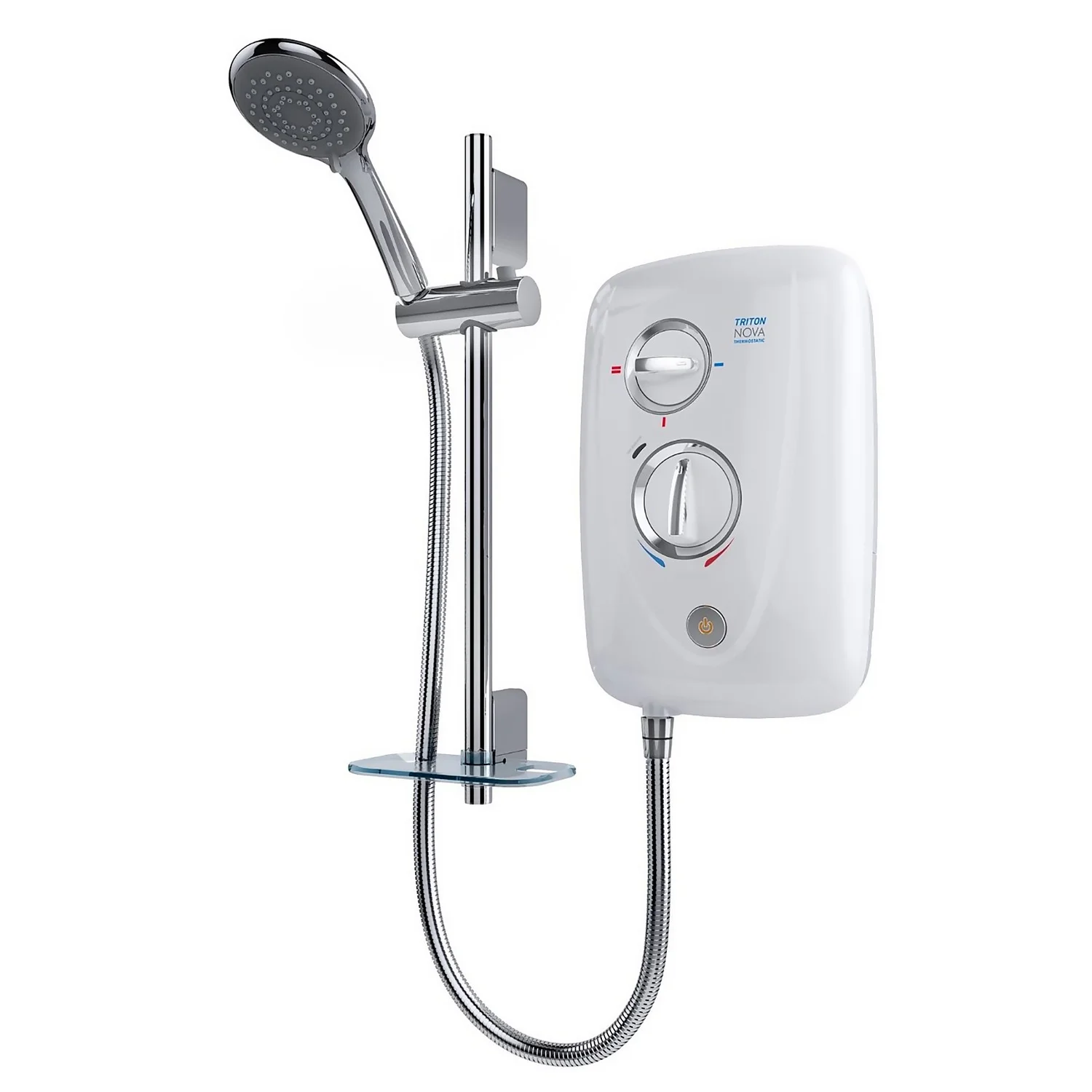 Triton Nova 9.5.kW Thermostatic Electric Shower - White 3 Triton Nova 9.5.kW Thermostatic Electric Shower - White