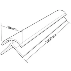Wetwall Acrylic External Corner - Jet -Triton None Store 13043832 2135018732554803