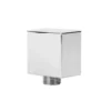 Bathstore Quadro Square Wall Outlet Elbow