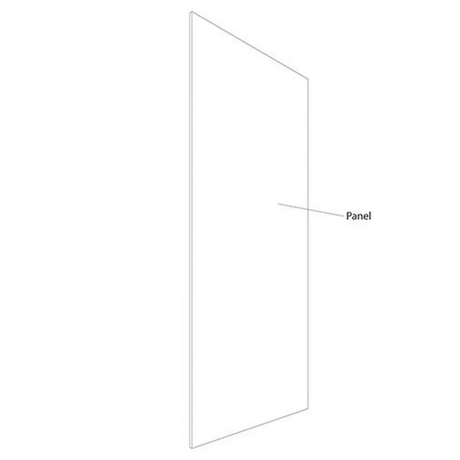 Wetwall 900mm Acrylic Gloss - Silver 5 Wetwall 900mm Acrylic Gloss - Silver - Image 3