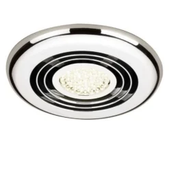 Bathstore Rapide Inline Ceiling Extractor Fan With LED Lighting - Chrome