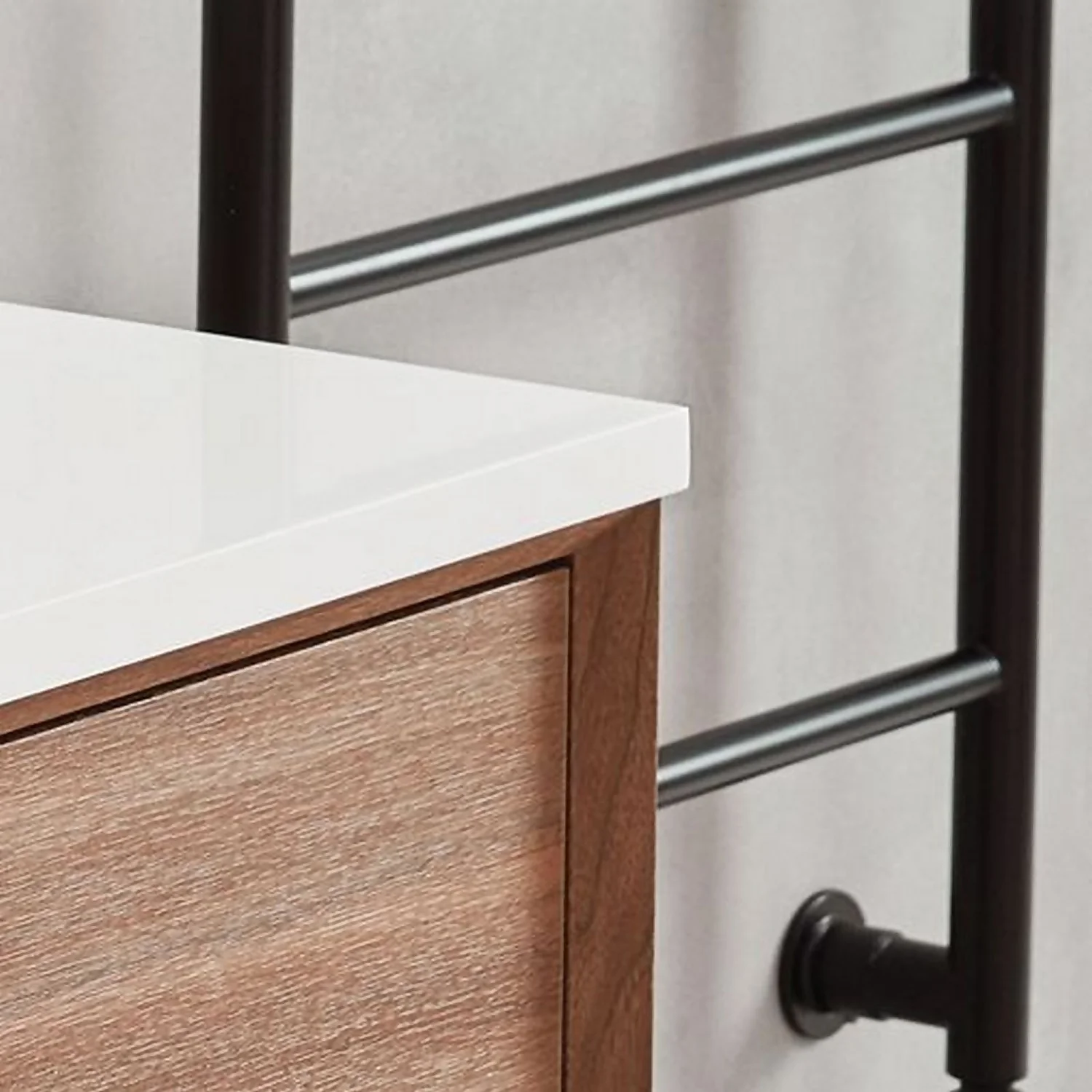 Bathstore Noir Craft Solid Surface Stone Effect Countertop 500mm - Gloss White 4 Bathstore Noir Craft Solid Surface Stone Effect Countertop 500mm - Gloss White - Image 2