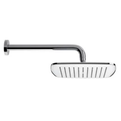 Bathstore Pearl Fixed Shower Head (with Long Wall Arm)