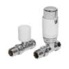 Bathstore White Straight Thermostatic Radiator Valve & Lockshield Set -Triton None Store 13046859 6465024187750378