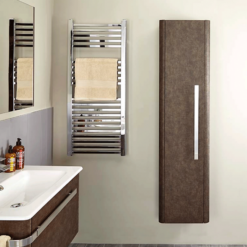 Bathstore Linen Tall Wall Mounted Cabinet - Rust -Triton None Store 13046919 4145018732585124