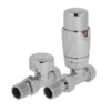 Bathstore Chrome Straight Thermostatic Radiator Valve & Lockshield Set -Triton None Store 13046997 1525024186932455