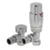 Bathstore Chrome Angled Thermostatic Radiator Valve & Lockshield Set 1 Bathstore Chrome Angled Thermostatic Radiator Valve & Lockshield Set -Triton None Store 13046998 8775024186916324