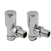 Bathstore Chrome Angled Manual Radiator Valve & Lockshield Set 2 Bathstore Chrome Angled Manual Radiator Valve & Lockshield Set -Triton None Store 13047003 1225024186838939