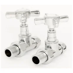 Bathstore Straight Crosshead Manual Valve & Lockshield