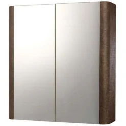 Bathstore Linen 600mm Mirrored Cabinet - Rust