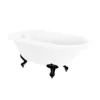 Bathstore Burford Compact Roll Top Bath With Black Feet -Triton None Store 13047572 1975028141332796
