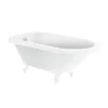 Bathstore Burford Compact Roll Top Bath With White Feet -Triton None Store 13047573 1735028141110232