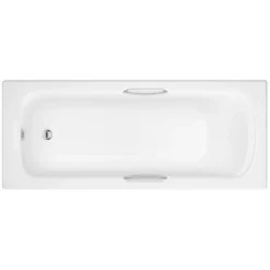 Bathstore Claro Straight Bath With Grips - 1700 X 700mm