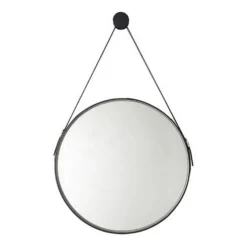 Bathstore Noir 600mm Round Mirror