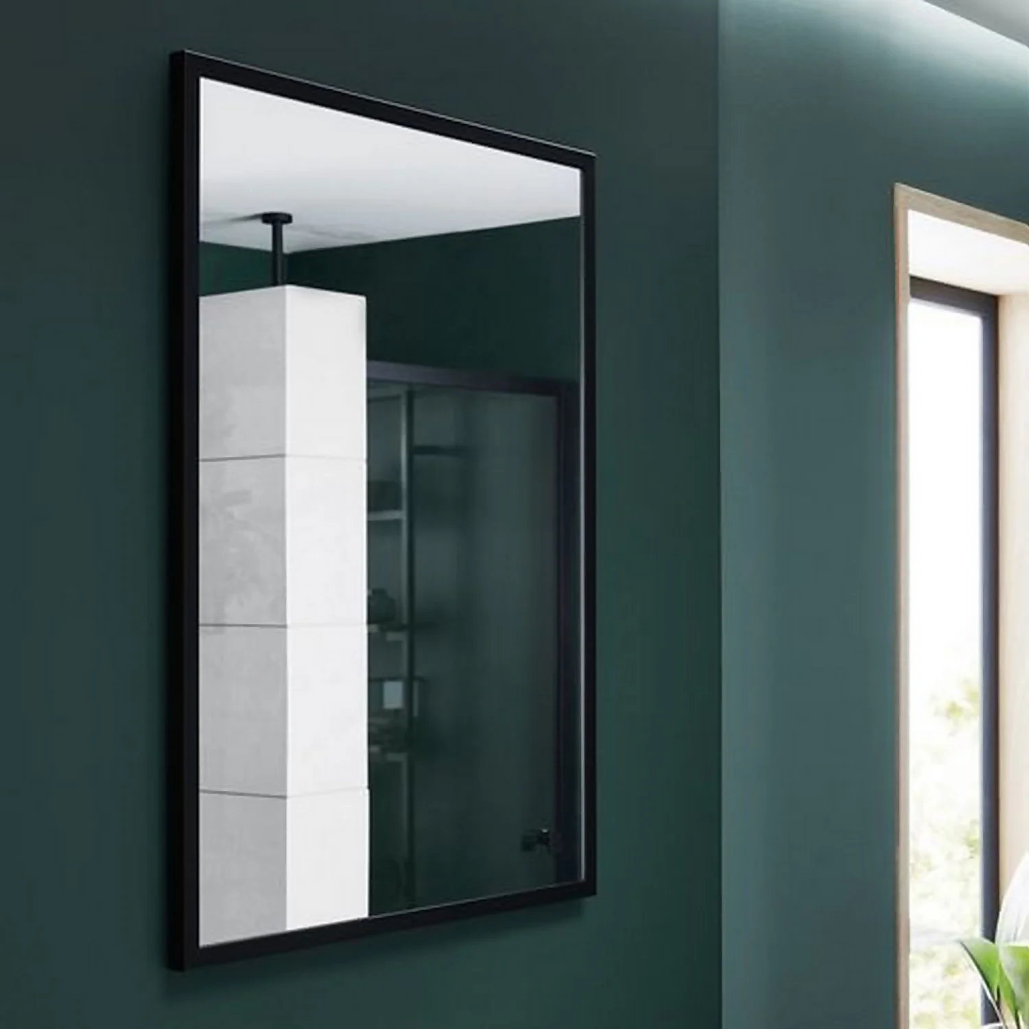 Bathstore Noir 800mm Rectangular Mirror 3 Bathstore Noir 800mm Rectangular Mirror