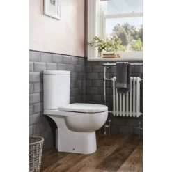 Bathstore Newton Open Back Close Coupled Toilet (including Seat) -Triton None Store 13047998 5005024188604499