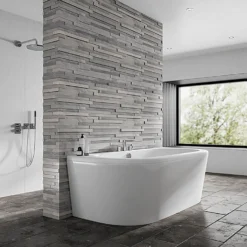 Bathstore Daintree Back To Wall Bath With Panel - 1700 X 800mm