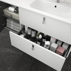 Bathstore Sketch 900mm Left Hand Inset Basin Unit