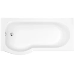 Bathstore Pilma Left Hand Shower Bath With Screen - 1500 X 850mm -Triton None Store 13048014 5555024480654871