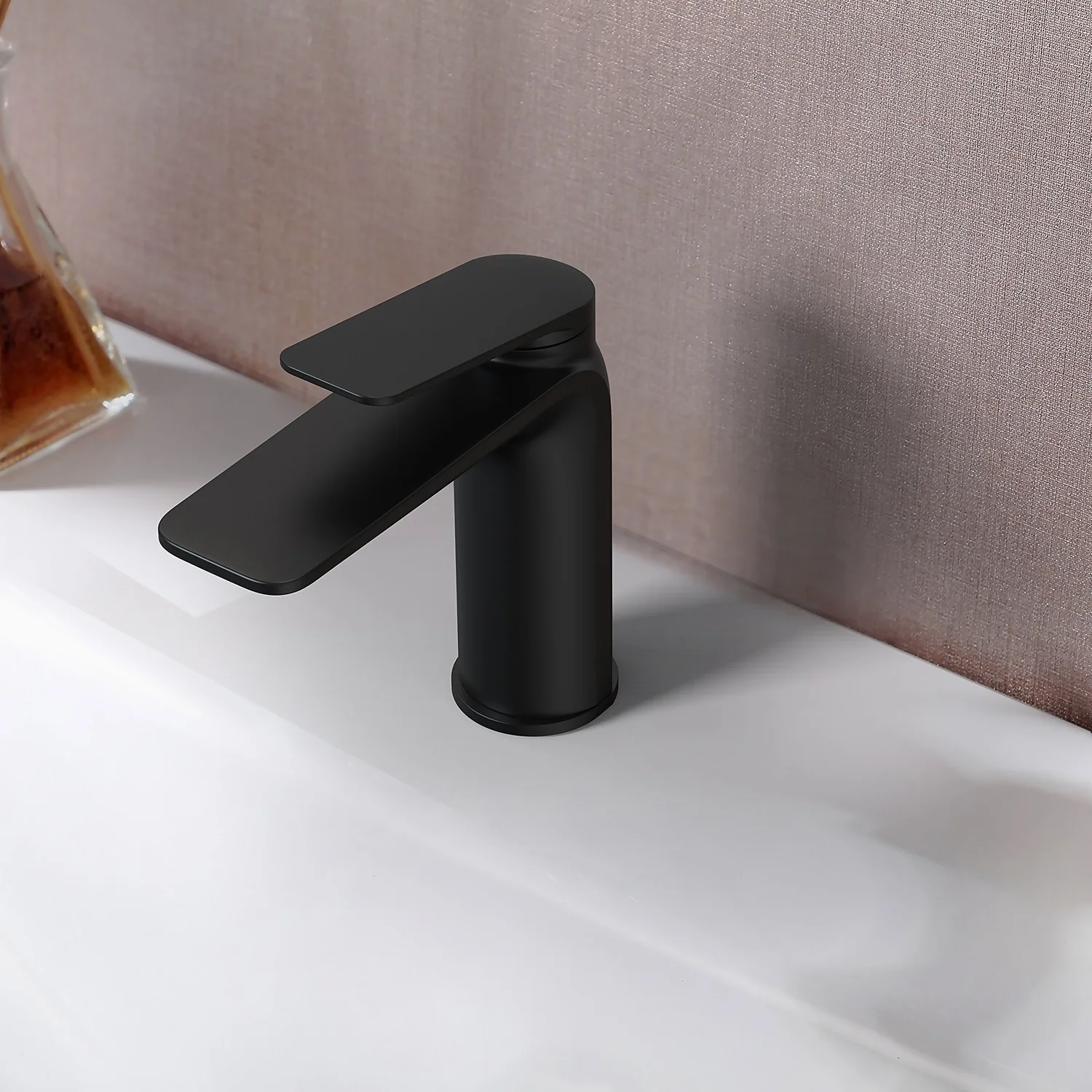 Bathstore Aero Basin Mixer Tap (No Waste) - Matt Black 3 Bathstore Aero Basin Mixer Tap (No Waste) - Matt Black