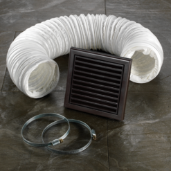 Bathstore Brown Flexible Ducting For Wall Mounted Extractor Fan