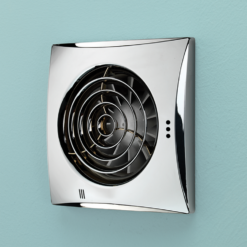 Bathstore Whisper Chrome Wall Extractor Fan