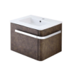 Bathstore Linen 600mm Basin & Wall Mounted Vanity Unit - Rust 1 Bathstore Linen 600mm Basin & Wall Mounted Vanity Unit - Rust -Triton None Store 13049092 1695018732839881