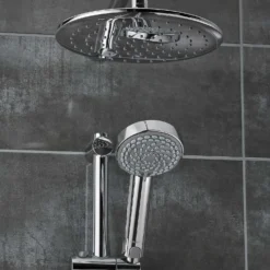 Aqualisa Quartz Touch Concealed Digital Shower & Wall Head Kit For Pumped Boilers -Triton None Store 13049164 1925018467323507