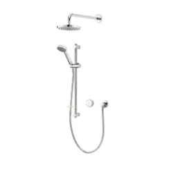 Aqualisa Quartz Blue Digital Shower & Wall Head Kit For Combi Boilers